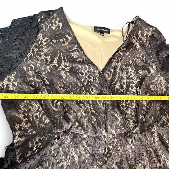 Lane Bryant Black and Gold Midi Dress - Picture 6 of 9